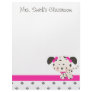 Diddles Dalmatian Stationery-Letterhead Pink