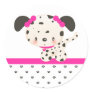 Diddles Dalmatian Sticker/Envelope Seal Pink