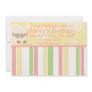 This cute invitation with a cute little lamb can be completely customized by you..Simply click on the "Customize It " button right below the products picture. From there you will be able to change the font, font color, move the text around,add text and more. Have fun creating your one of a kind product. Diddles Farm Lamb Birthday Invitation 3