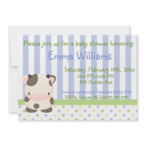 Diddles Farm Moo-Cow Baby Shower Invitation