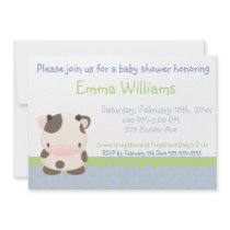 Diddles Farm Moo-Cow Baby Shower Invitation 4