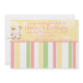 This cute invitation with a cute little cow can be completely customized by you..Simply click on the "Customize It " button right below the products picture. From there you will be able to change the font, font color, move the text around,add text and more. Have fun creating your one of a kind product. Diddles Farm Moo-Cow Birthday Invitation 4