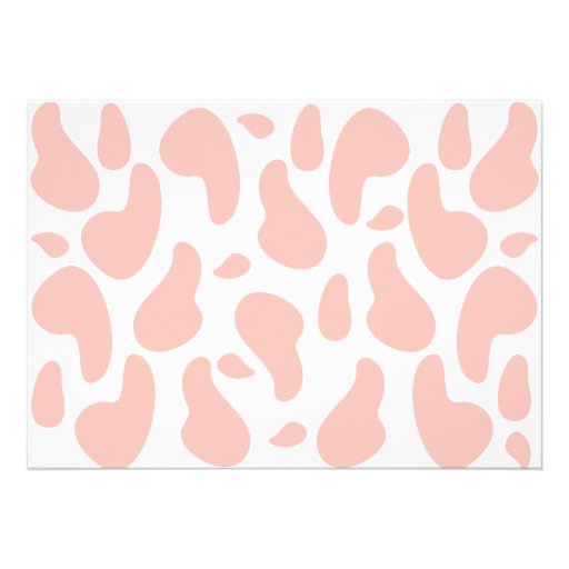 Diddles Farm Moo-Cow Pink Birthday Invitation