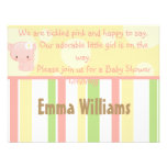 Diddles Farm Pig Baby Shower Invitation