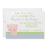 This cute invitation with a cute little piggy can be completely customized by you..Simply click on the "Customize It " button right below the products picture. From there you will be able to change the font, font color, move the text around,add text and more. Have fun creating your one of a kind product. Diddles Farm Pig Birthday Invitation