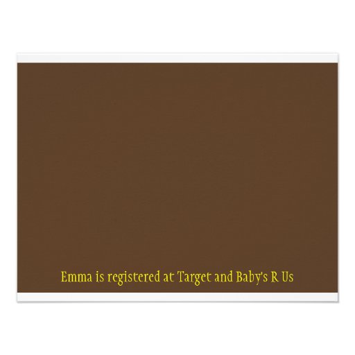 Diddles Monkey Boy Baby Shower Invitation