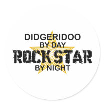 Didgeridoo Rock Star by Night stickers by poorrichards Didgeridoo Rock Star by Night stickers
