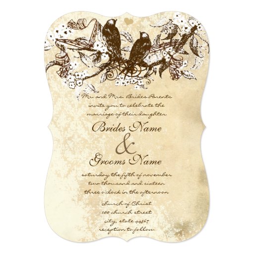 pre cut wedding invitation paper die cut rustic cherry blossom birds wedding 5x7 paper pre cut wedding invitation paper die cut rustic cherry blossom birds wedding 5x7 paper
