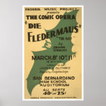 Die Fledermaus Strauss 1938 WPA Posters