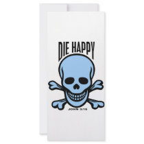 Die Happy rack cards
