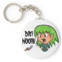 DIE! NOOB! KEYCHAIN!