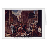 Die Pest Of Azoth, By Nicolas Poussin Greeting Cards