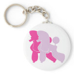 Die pinken Pudel Key Chains