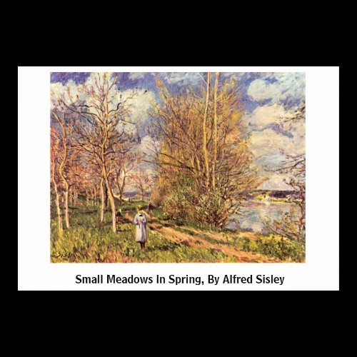 Die Small Meadows In Spring, By Alfred Sisley Posters