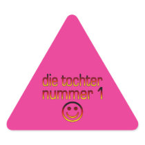 Die Tochter Nummer 1 - Number 1 Daughter in German Triangle Sticker