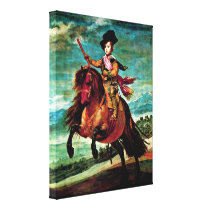 Diego Velazquez - Prince Balthasar on horseback Canvas Prints