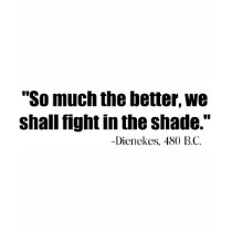 Dienekes Fight In The Shade t-shirts