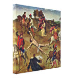 Dieric Bouts - Martyrdom of St Hippolytus Stretched Canvas Print