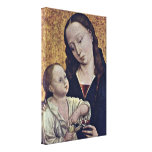 Dieric Bouts - The Madonna of the Cherries Gallery Wrap Canvas