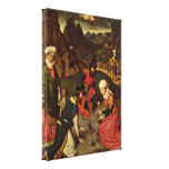 Dieric Bouts - The Manna Harvest Canvas Print