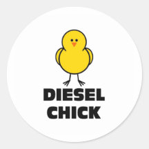Diesel Chick Sticker