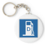Diesel Gas Street Sign keychains