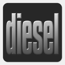 DIESEL. hardcore, strength. tough. muscle.Sq Stickers