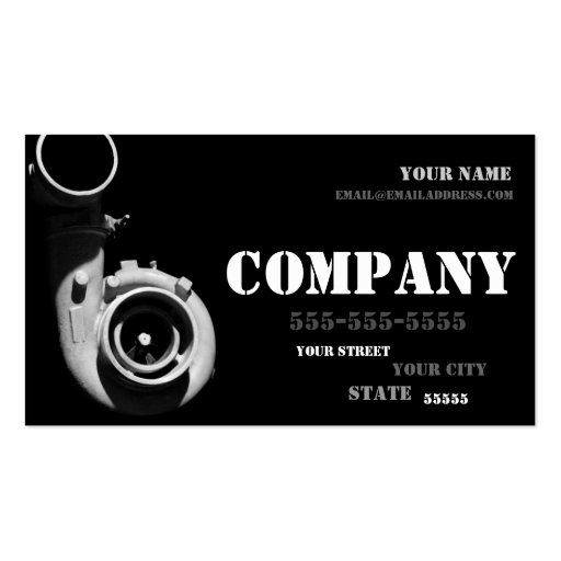 Diesel Turbo Business Card (front side)