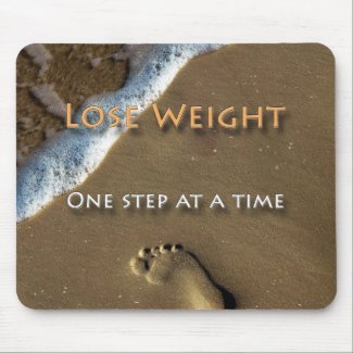 Diet and Weight Loss One Step At A Time Mouse Pad