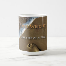 Diet and Weight Loss One Step At A Time Coffee Mugs