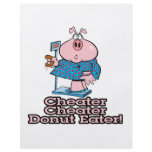 diet cheater donut eating piggy cartoon flyers