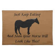 Diet Encouragement Horse MoJo Placemats
