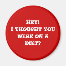 Diet helper #3 fridge magnet