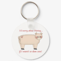 Diet Pig keychains