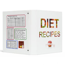 Diet Recipes and Conversion Binder