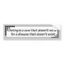 Dieting cure that doesn't work... bumper sticker