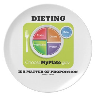 Dieting Is A Matter Of Proportion (MyPlate Logo)