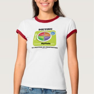 Dieting Is A Matter Of Proportion (MyPlate Logo) shirt