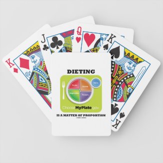 Dieting Is A Matter Of Proportion (MyPlate) Deck Of Cards