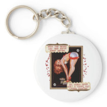 Dieting Pin Up Key Chains