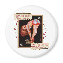 Dieting Pin Up Refrigerator Magnets