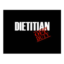 DIETITIAN DARK POST CARD