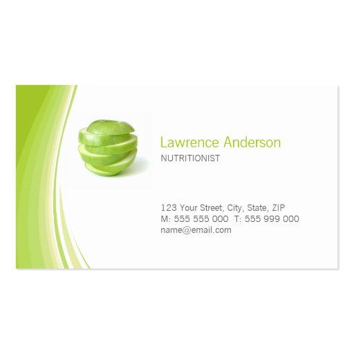 Dietitian / Nutritionist business card