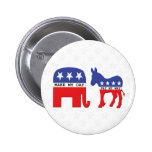 Difference Between Republicans and Democrats Funny buttons
