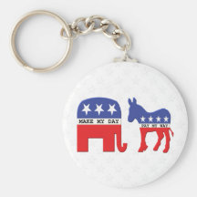 Difference Between Republicans and Democrats Funny Key Chains