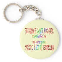 Difference is Not a Disease Keychain
