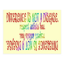 Difference is Not a Disease Postcard