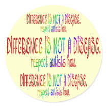 Difference is Not a Disease Stickers