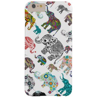 Different Elephants Illustration And Colors Patter Barely There iPhone 6 Plus Case