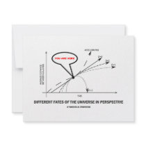 Different Fates Of The Universe In Perspective Custom Invitations